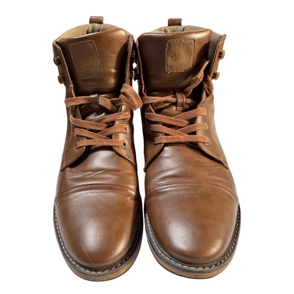 Men’s Brown Combat Style Boots – Size 13 - Picture 1 of 5